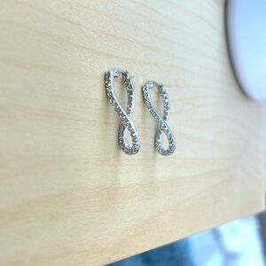CZ Figure 8 Drop Earrings